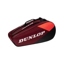 Dunlop Racketbag CX Club (Schlägertasche) 2024 rot/schwarz 10er - 2 Hauptfächer